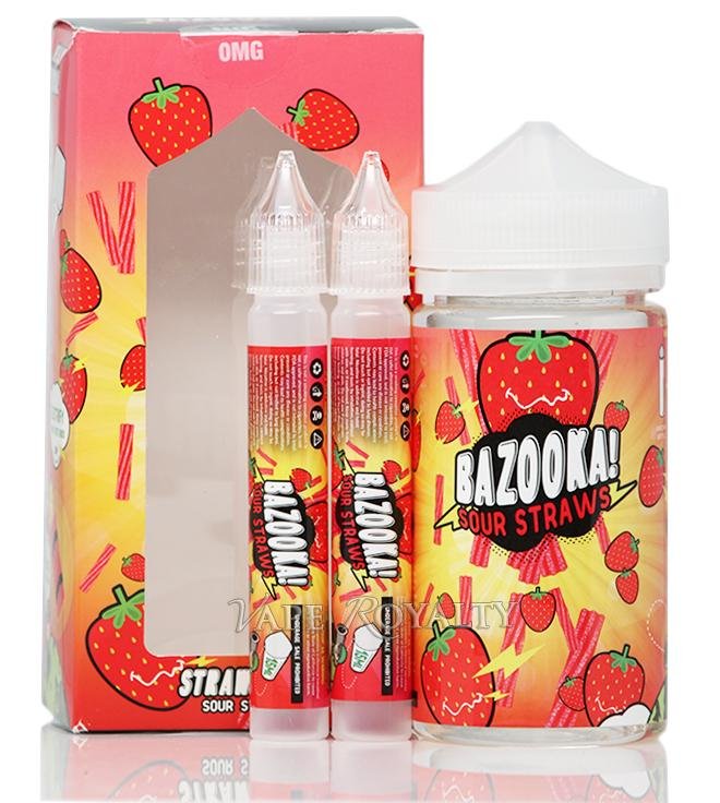 STRAWBERRY SOURSTRAWS - BAZOOKA | 200ML