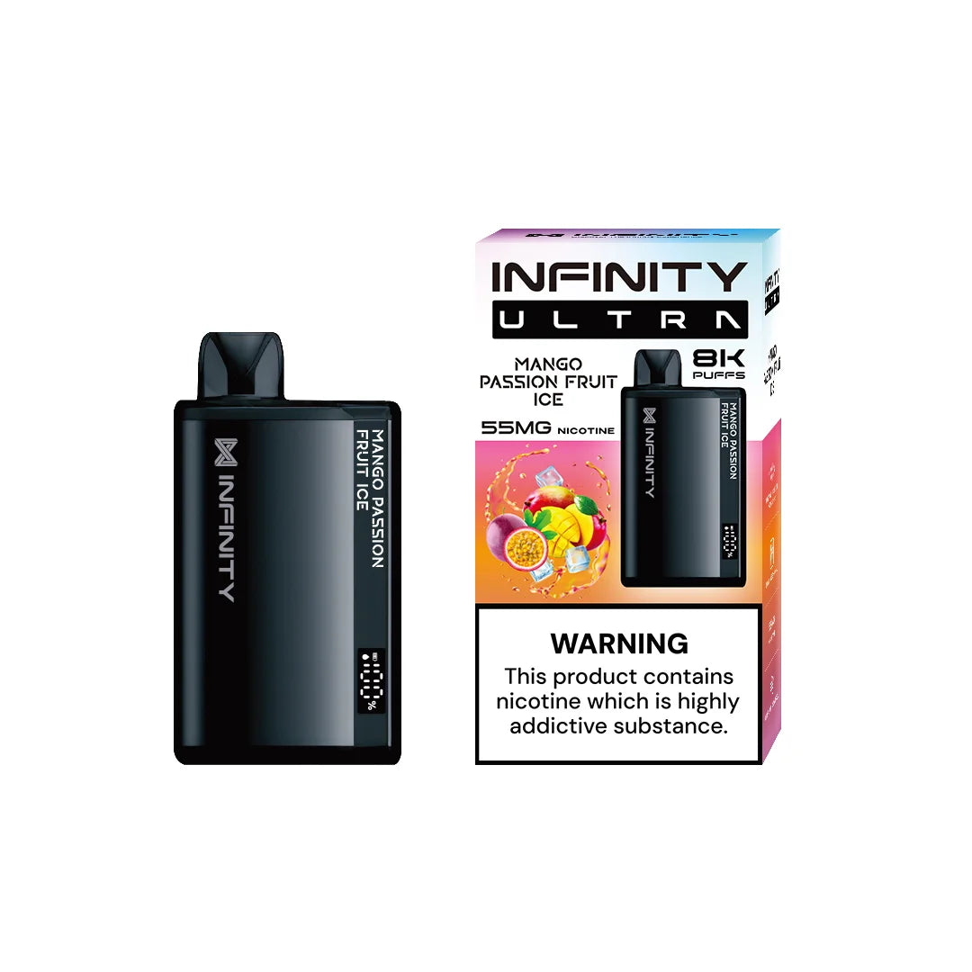 MANGO PASSION FRUIT ICE INFINITY ULTRA DISPOSABLE 8000 PUFFS