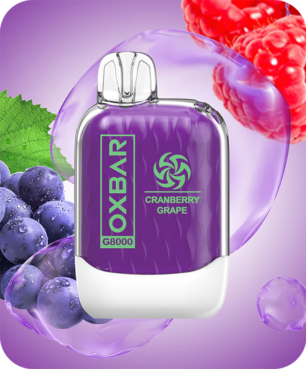 CRANBERRY GRAPE OXVA OXBAR 8000 PUFFS