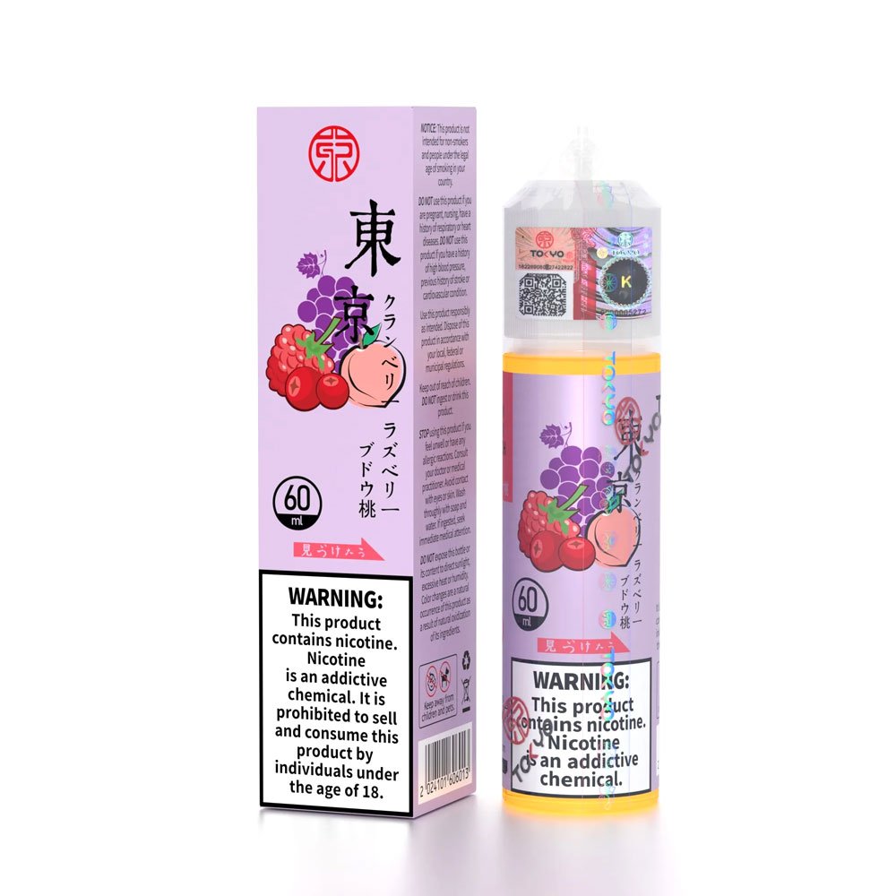 ICED CRANBERRY RASPBERRY GRAPE PEACH TOKYO 60ML