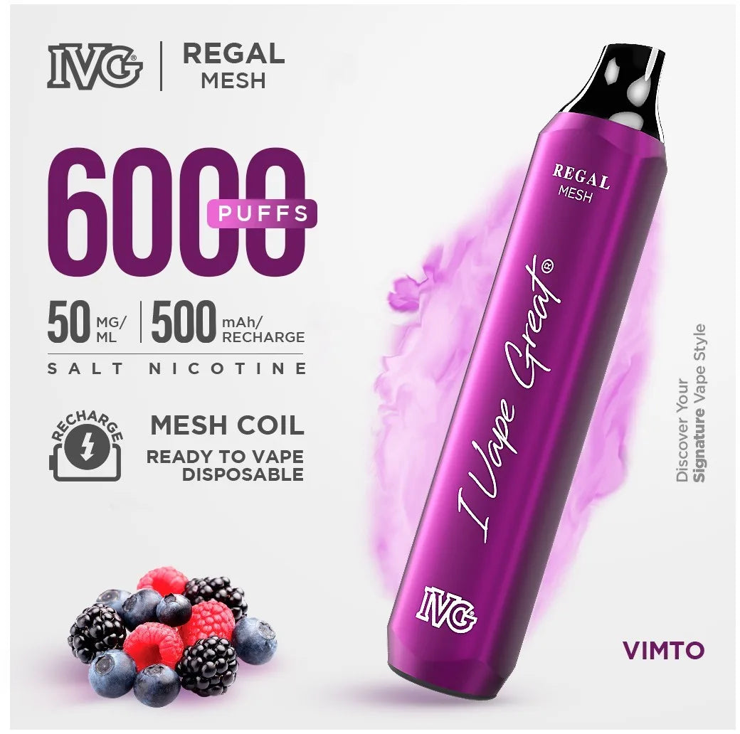 VIMTO IVG REGAL DISPOSABLE 6000 PUFF