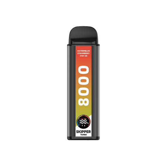 WATERMELON STRAWBERRY KIWI ICE SKIPPER TURBO 10K DISPOSABLE