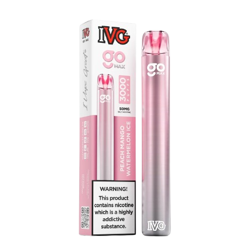 PEACH MANGO WATERMELON ICE IVG GO MAX DISPOSABLE 3000 PUFFS