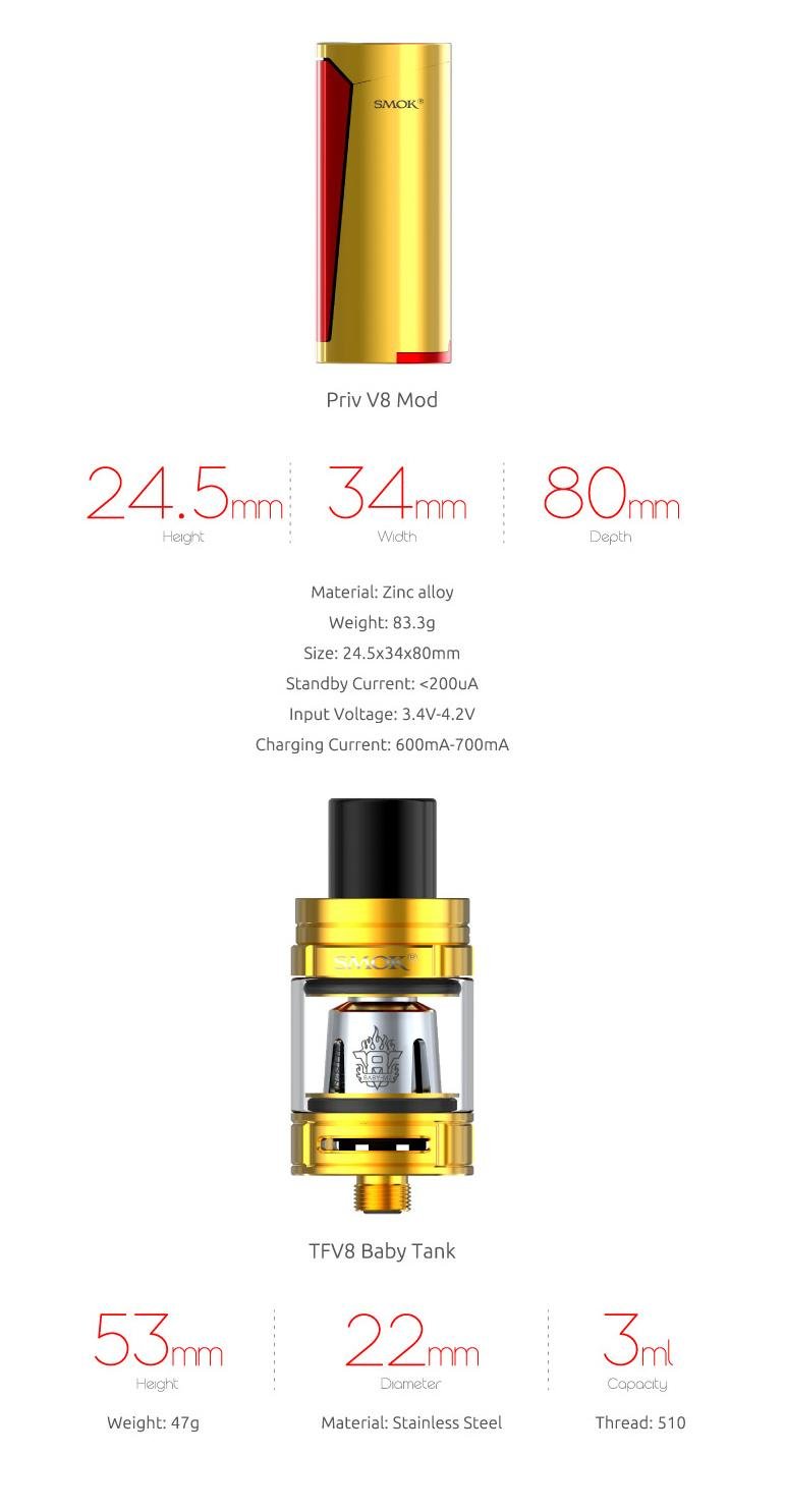 SMOK Priv V8 60W Starter Kit
