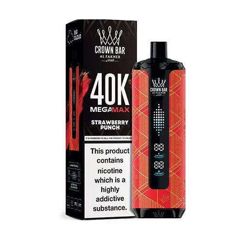 STRAWBERRY PUNCH AL FAKHER MEGA MAX DISPOSABLE 40000 PUFFS