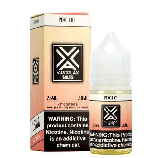 PEACH ICE â€“ VAPORLAX SALTS |30ML