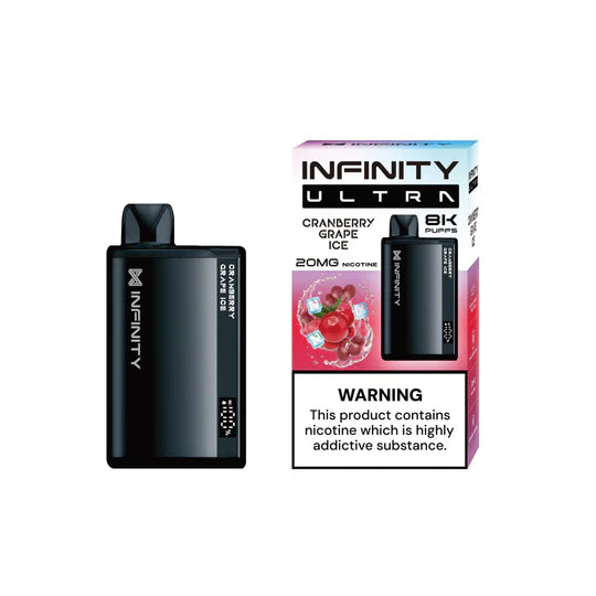 CRANBERRY GRAPE ICE INFINITY ULTRA DISPOSABLE 8000 PUFFS