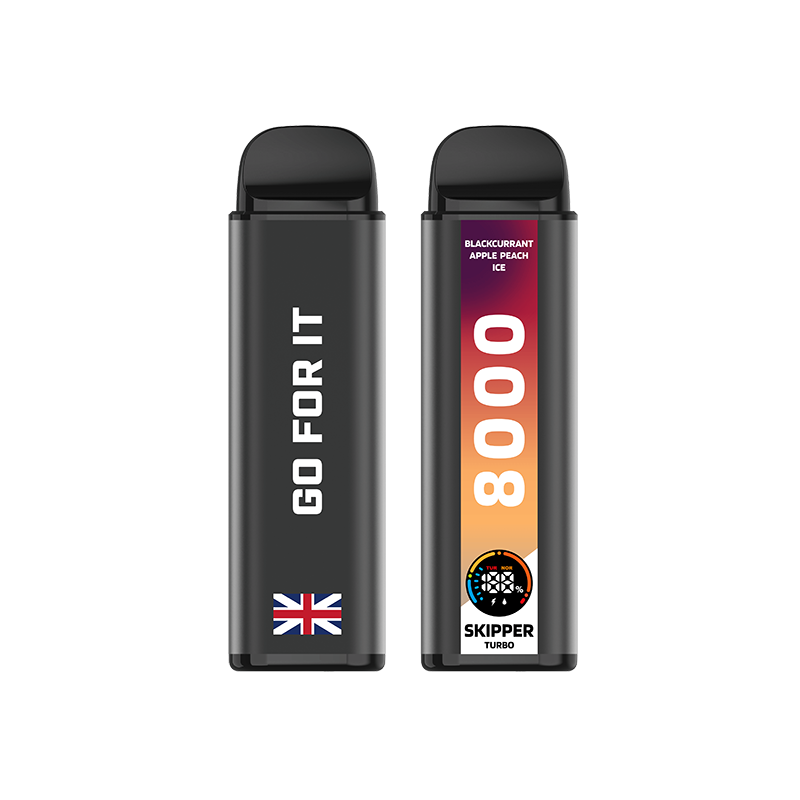 BLACKCURRANT APPLE PEACH ICE SKIPPER TURBO 10K DISPOSABLE