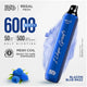 BLAZZIN BLUE RAZZ IVG REGAL DISPOSABLE 6000 PUFF
