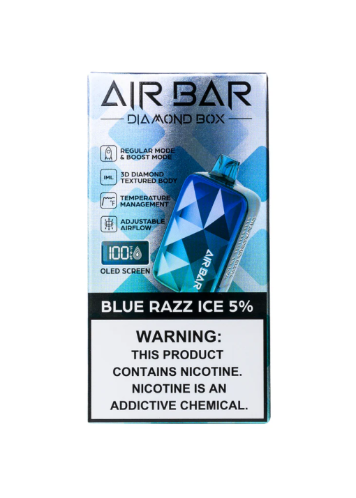 BLUE RAZZ ICE AIR BAR DIAMOND BOX DISPOSABLE 20000 PUFFS