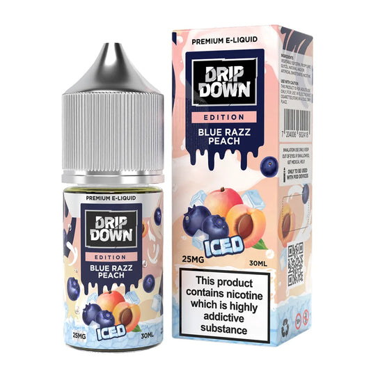 ICED BLUE RAZZ PEACH DRIP DOWN 30ML