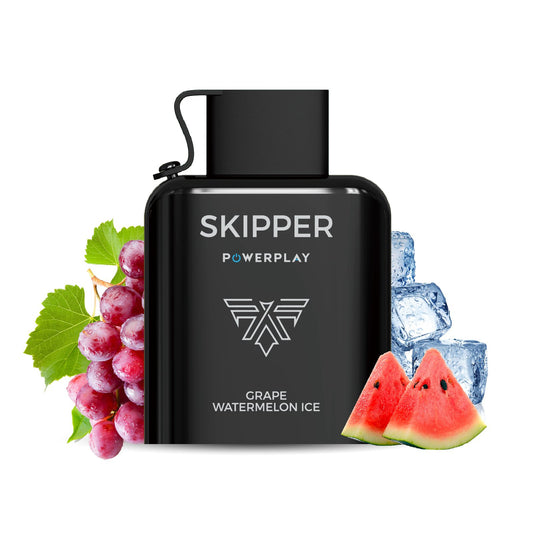 GRAPE WATERMELON SKIPPER POWERPLAY DISPOSABLE 16000 PUFFS
