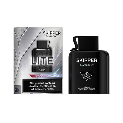 GRAPE WATERMELON ICE SKIPPER POWERPLAY LITE POD 16000 PUFFS