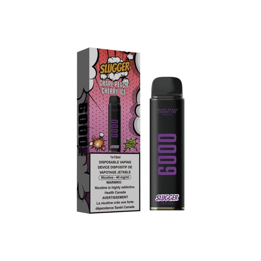 GRAPE PEACH CHERRY ICE SLUGGER DISPOSABLE 6000 PUFFS
