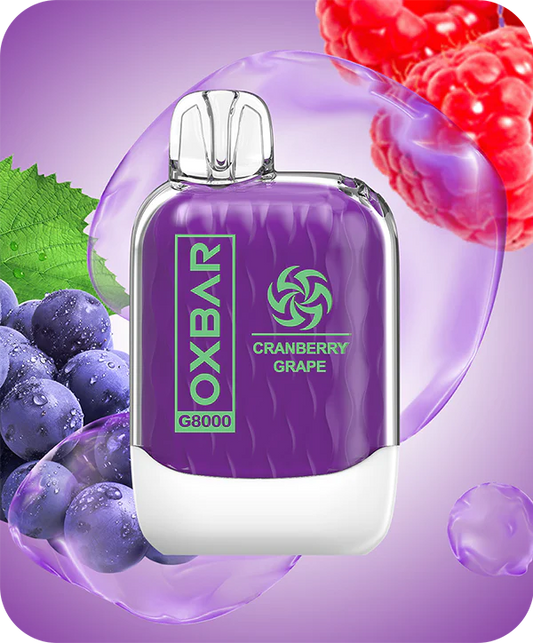 CRANBERRY GRAPE OXVA OXBAR 8000 PUFFS