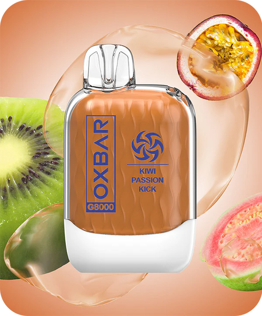 KIWI PASSION KICK OXVA OXBAR 8000 PUFFS