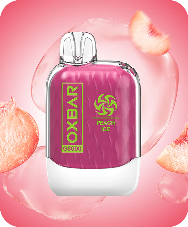 PEACH ICE OXVA OXBAR 8000 PUFFS