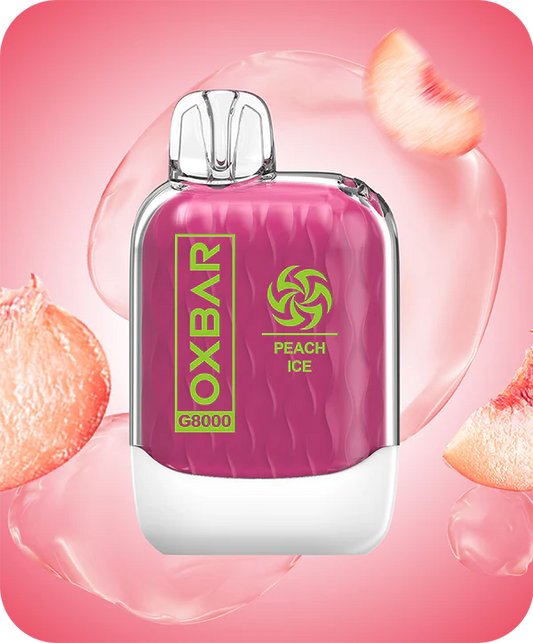 PEACH ICE OXVA OXBAR 8000 PUFFS