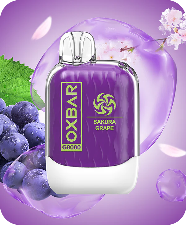 SAKURA GRAPE OXVA OXBAR 8000 PUFFS