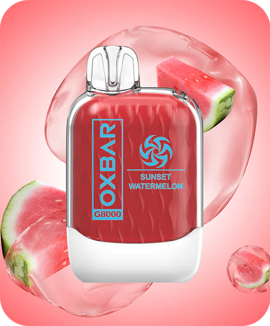 SUNSET WATERMELON OXVA OXBAR 8000 PUFFS