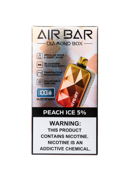 PEACH ICE AIR BAR DIAMOND BOX DISPOSABLE 20000 PUFFS