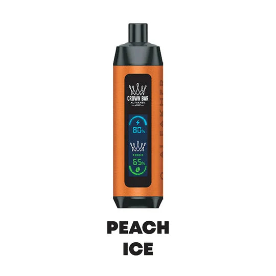 PEACH ICE AL FAKHER CROWN BAR DISPOSABLE 8000 PUFFS