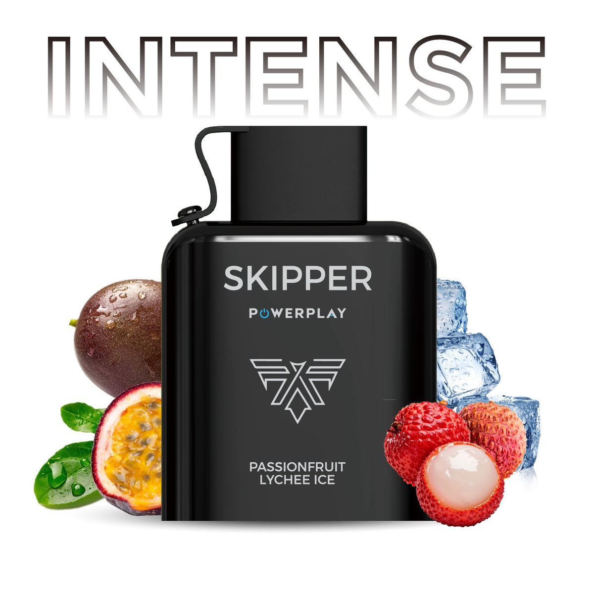 PASSIONFRUIT LYCHEE ICE SKIPPER POWERPLAY INTENSE POD 16000 PUFFS