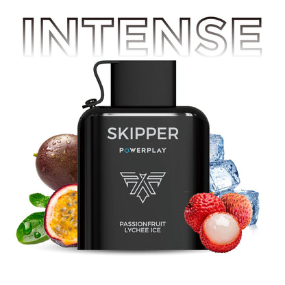 PASSIONFRUIT LYCHEE ICE SKIPPER POWERPLAY INTENSE POD 16000 PUFFS