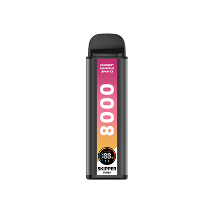 RASPBERRY GRAPEFRUIT LEMON ICE SKIPPER TURBO 10K DISPOSABLE