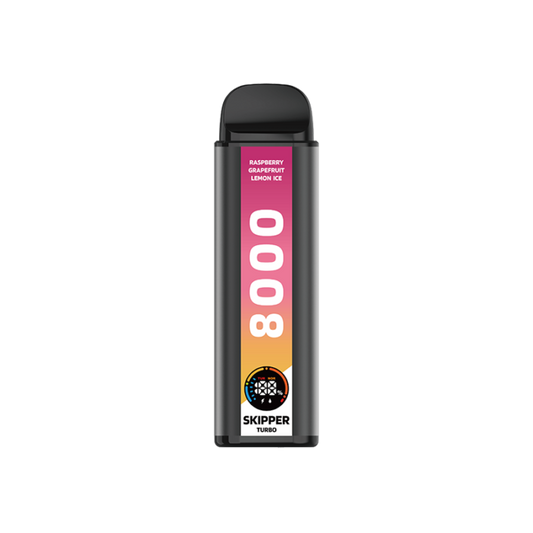 RASPBERRY GRAPEFRUIT LEMON ICE SKIPPER TURBO 10K DISPOSABLE
