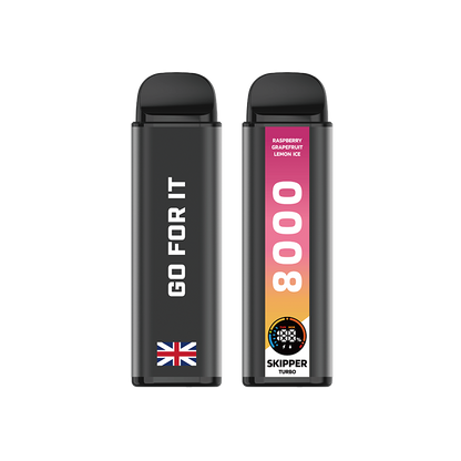 RASPBERRY GRAPEFRUIT LEMON ICE SKIPPER TURBO 10K DISPOSABLE