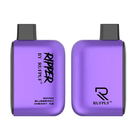 RIPPIN BLUEBERRY CHERRY ICE RUFPUF RIPPER DISPOSABLE 6000 PUFFS
