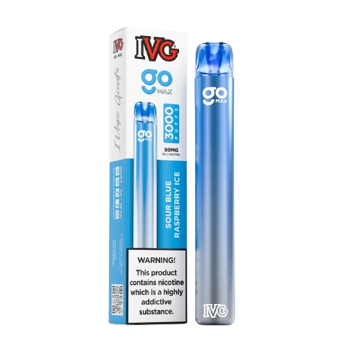 SOUR BLUE RASPBERRY IVG GO MAX DISPOSABLE 3000 PUFFS