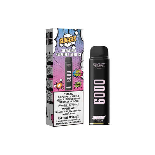 STRAWBERRY RASPBERRY LYCHEE ICE SLUGGER DISPOSABLE | 6000 PUFFS