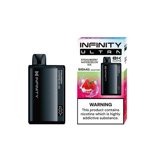STRAWBERRY WATERMELON ICE INFINITY ULTRA DISPOSABLE 8000 PUFFS