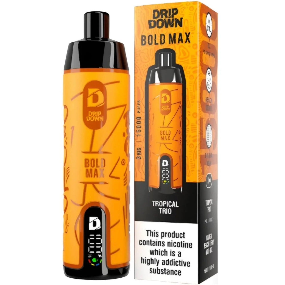 TROPICAL TRIO DRIP DOWN BOLD MAX DISPOSABLE 15000 PUFFS