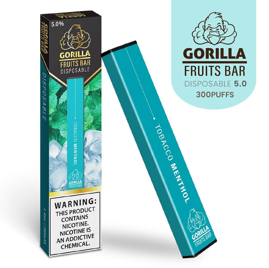 TOBACCO MENTHOL - GORILLA FRUIT BAR | DISPOSABLE