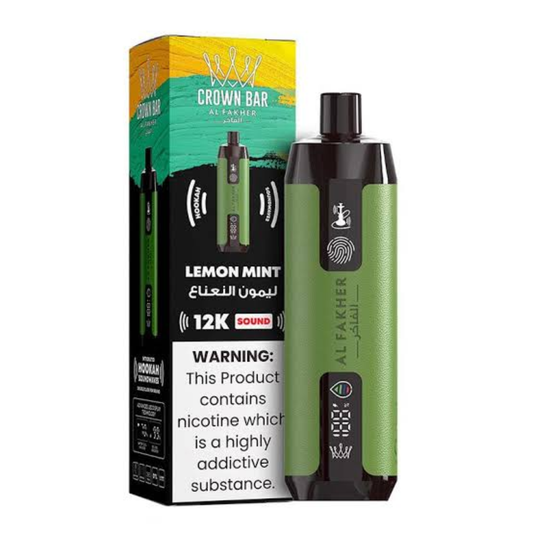 LEMON MINT AL FAKHER CROWN BAR DISPOSABLE 12000 PUFFS