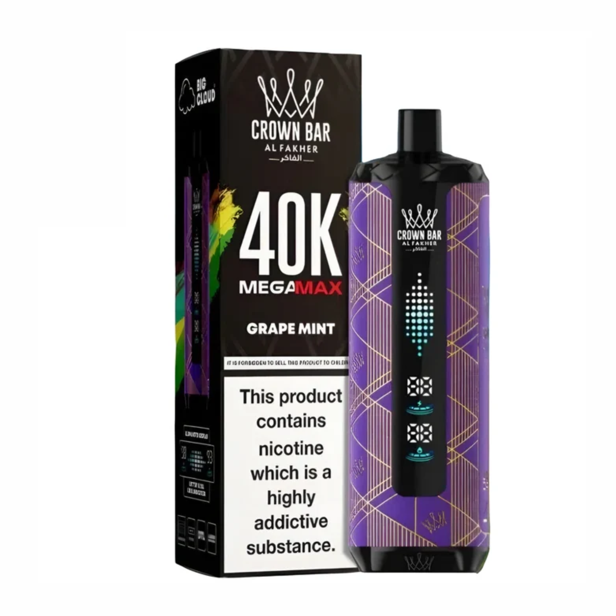 GRAPE MINT AL FAKHER MEGA MAX DISPOSABLE 40000 PUFFS