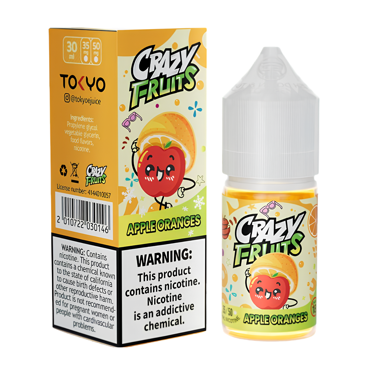 APPLE ORANGE ICE TOKYO CRAZY FRUITS 30ML