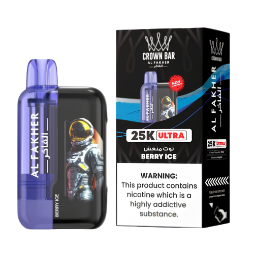 BERRY ICE AL FAKHER CROWN BAR ULTRA DISPOSABLE 25000 PUFFS