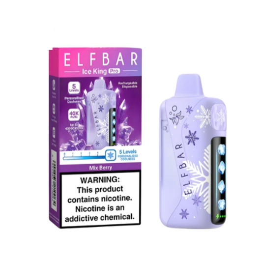 MIX BERRY ELFBAR ICE KING PRO DISPOSABLE 40000 PUFFS