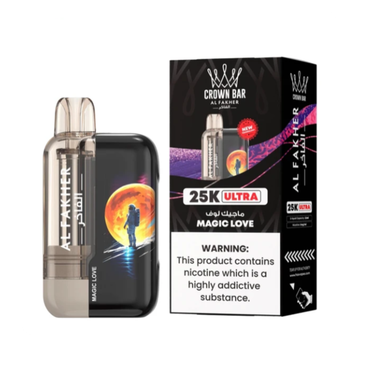 MAGIC LOVE AL FAKHER CROWN BAR ULTRA DISPOSABLE 25000 PUFFS