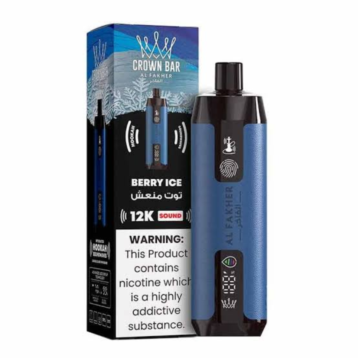 BERRY ICE AL FAKHER CROWN BAR DISPOSABLE 12000 PUFFS
