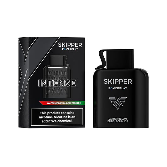 WATERMELON BUBBLEGUM ICE SKIPPER POWERPLAY INTENSE POD 16000 PUFFS