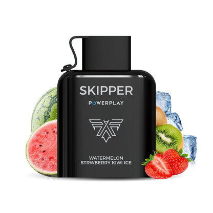 WATERMELON STRABWERRY KIWI SKIPPER POWERPLAY DISPOSABLE 16000 PUFFS