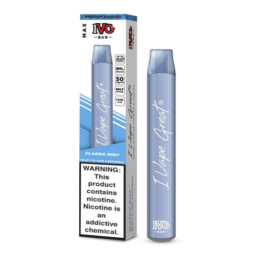 CLASSIC MINT IVG BAR MAX DISPOSABLE | 3000 PUFFS