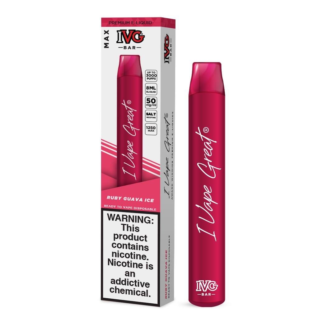 RUBY GUAVA ICE IVG BAR MAX DISPOSABLE | 3000PUFF
