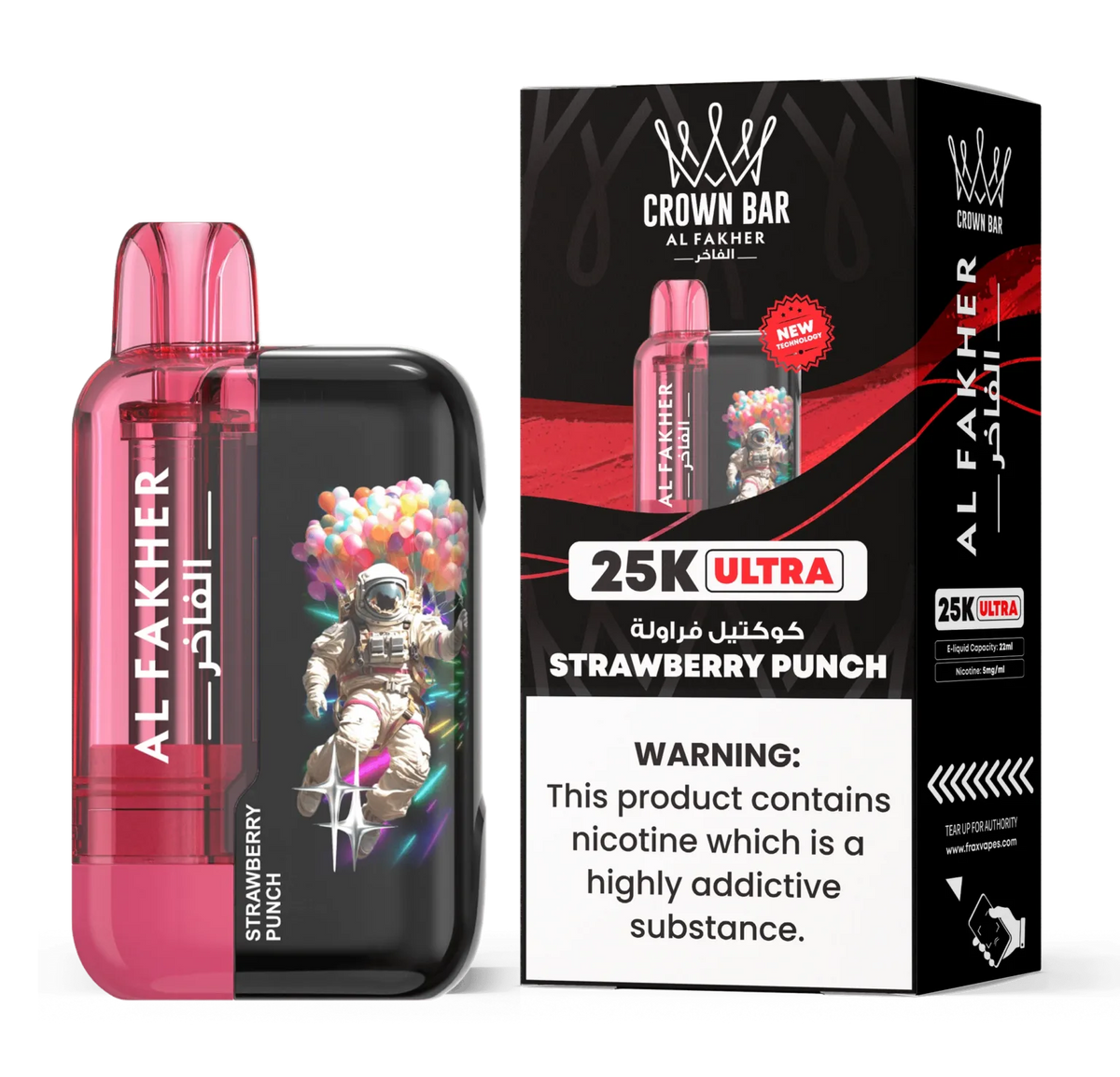 AL FAKHER CROWN BAR ULTRA DISPOSABLE 25000 PUFFS