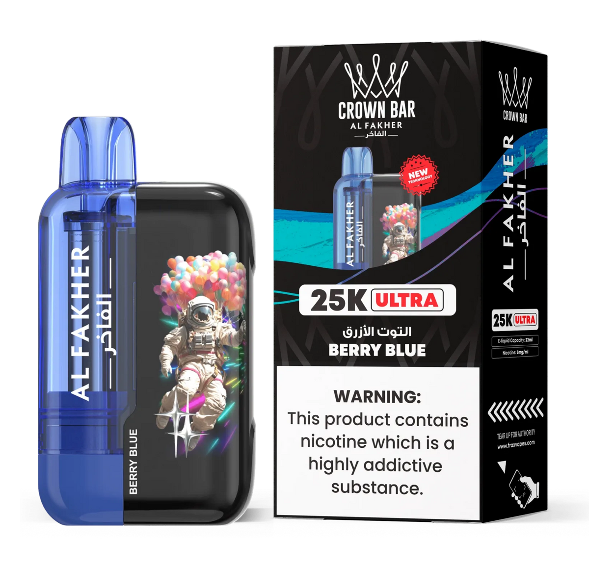AL FAKHER CROWN BAR ULTRA DISPOSABLE 25000 PUFFS